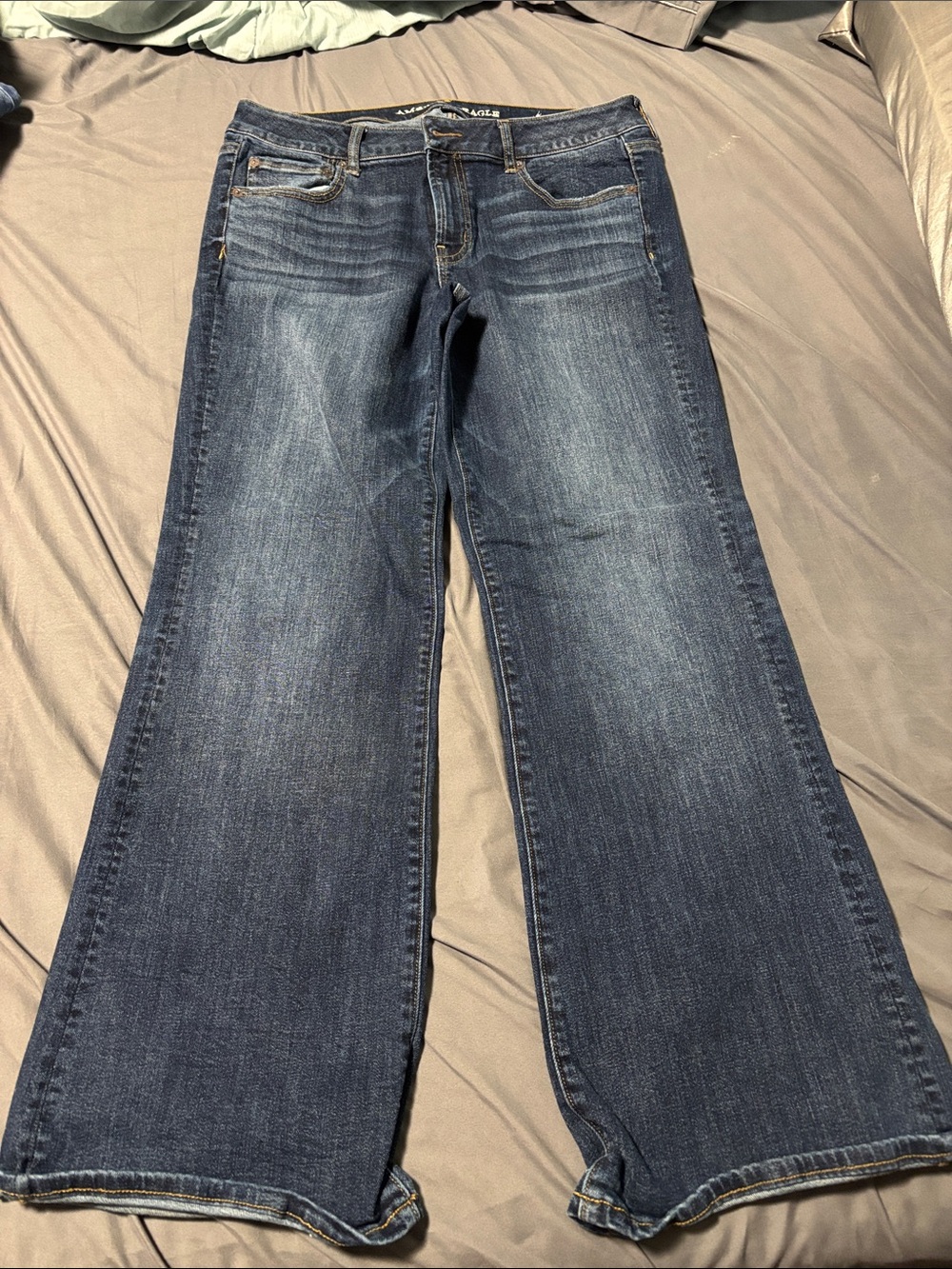 AE Women's Dark Blue Jeans